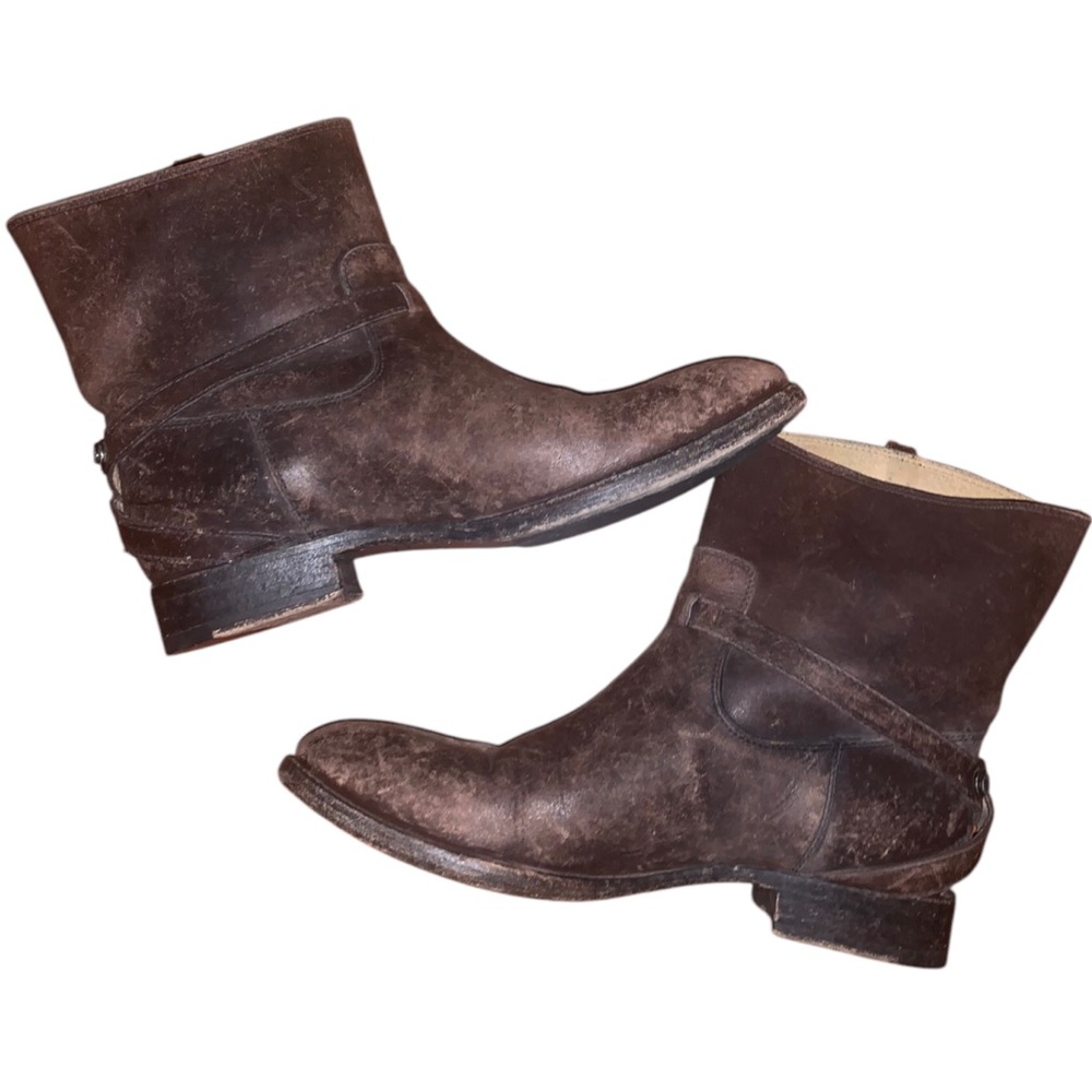 VTG Rock 70’s Style Women’s Frye brown ankle boots booties size 7 1/2